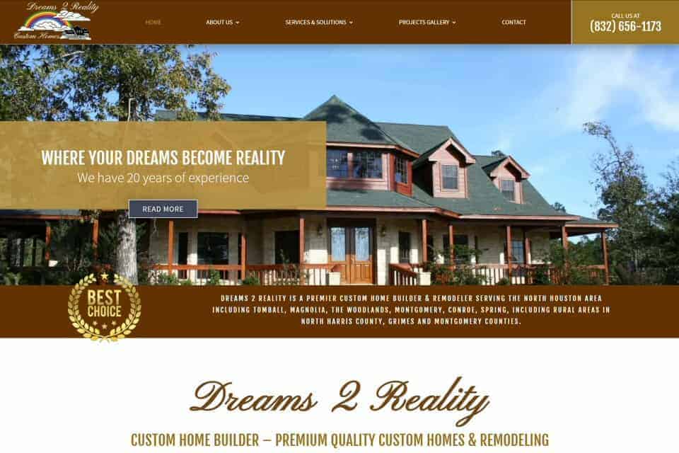 Dreams 2 Reality Custom Homes & Remodeling by KALI Pie Dessert Shop