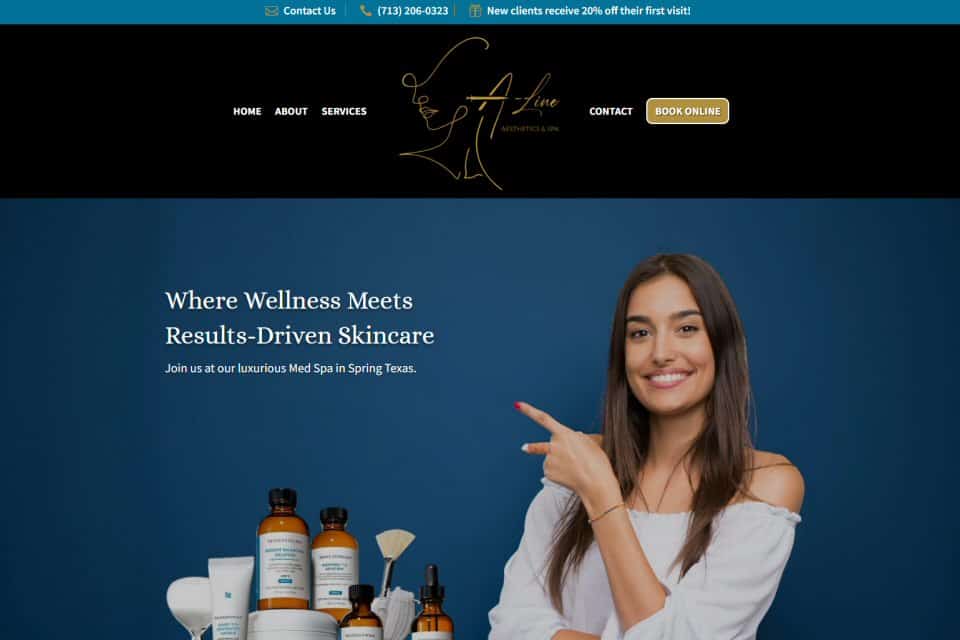 A-Line Aesthetics & Spa, Spring, TX by KALI Pie